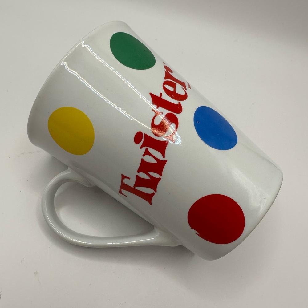 Twister Board Game Mug Sherwood Brands 2002 Polka Dot Coffee Cup Retro